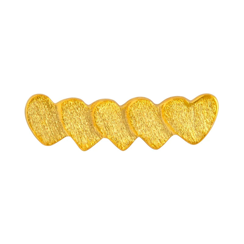 Domino hearts 5 - Gold Plated - 1 stuk | LULU Copenhagen - de inKijk