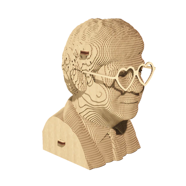 3D Cardboard Sculpture Puzzle - Elton John | Cartonic