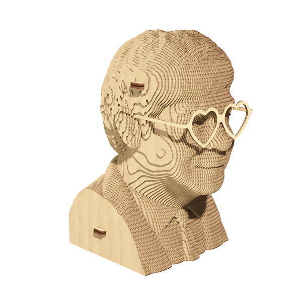3D Cardboard Sculpture Puzzle - Elton John | Cartonic - de inKijk