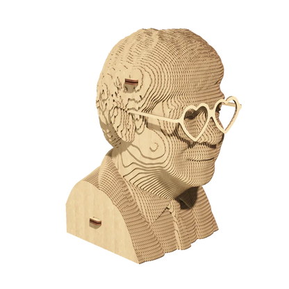 3D Cardboard Sculpture Puzzle - Elton John | Cartonic - de inKijk