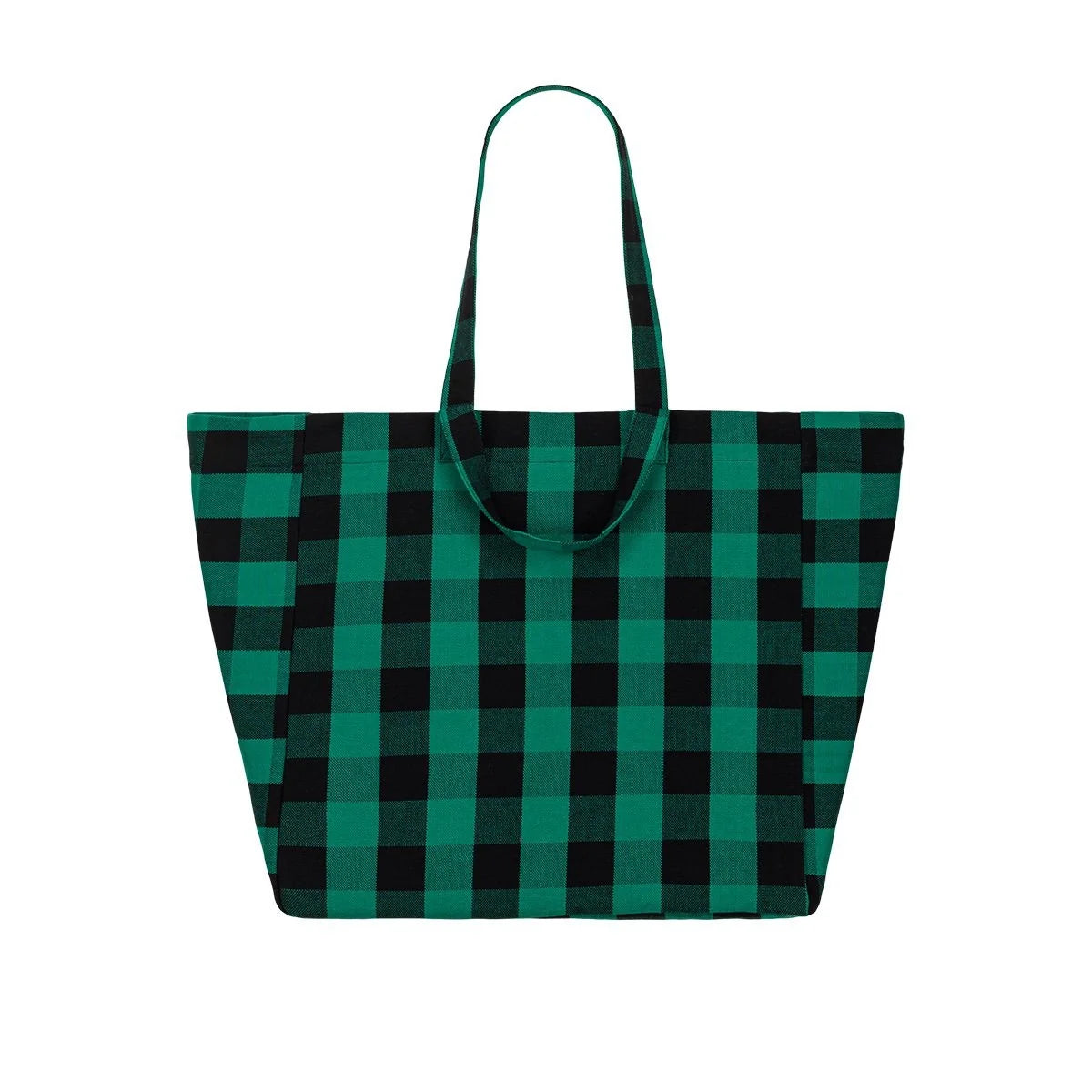 Tote bag - Elisa - Big Vichy Green | Rose in April