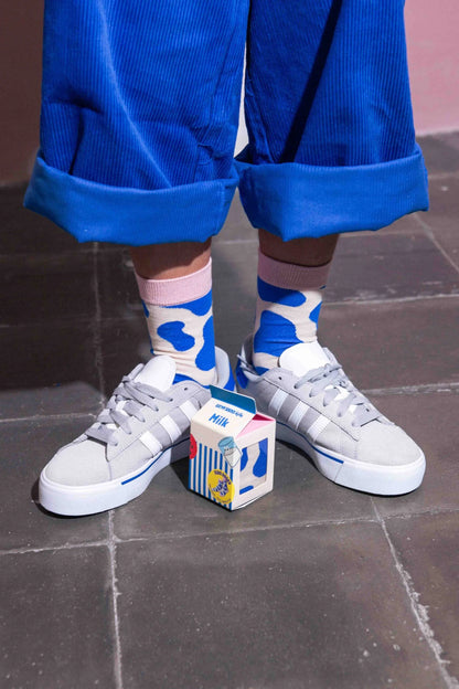 Kids Socks - milk blue | Eat my socks