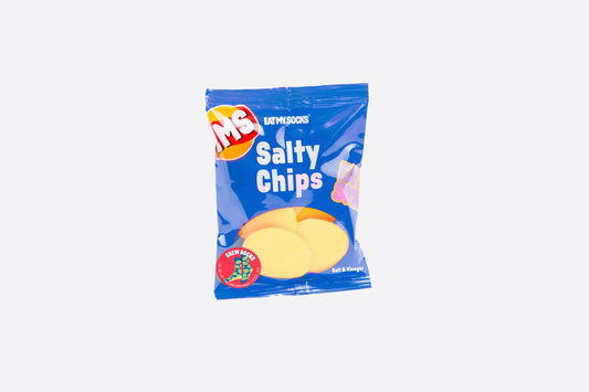 Socks - Salty Chips - Blue | Eat my socks
