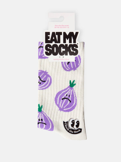 Socks - flat - crying onions | Eat my socks