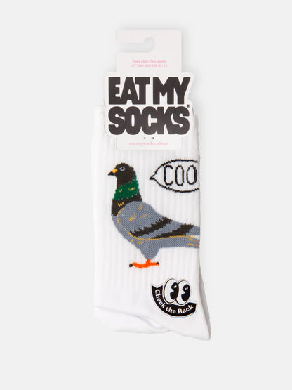 Socks - flat - pigeon | Eat my socks