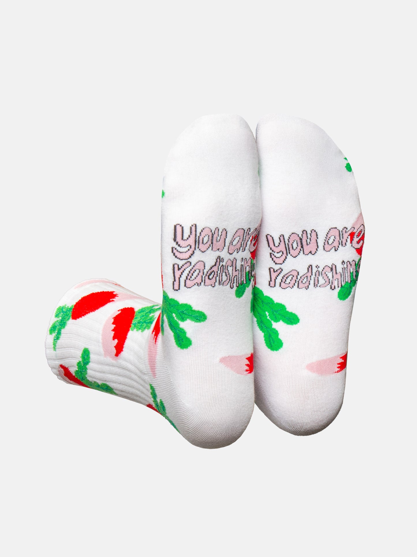 Socks - flat - radish | Eat my socks