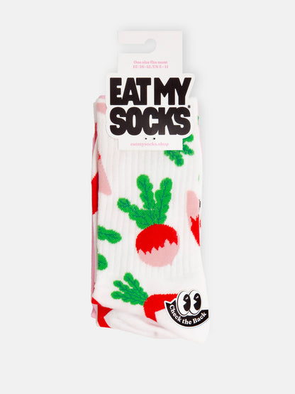 Socks - flat - radish | Eat my socks