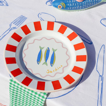 Fish enamel plate | Talking Tables