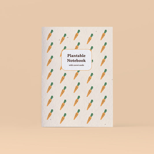 Plantable notebook with carrot seeds | Resetea