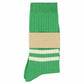 Women Stripes Socks - Bright Green / Ecru | Escuyer - de inKijk