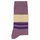 Women Stripes Socks - Purple | Escuyer - de inKijk