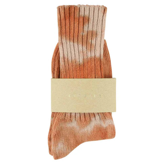 Tie Dye Socks - Rust / Pink | Escuyer