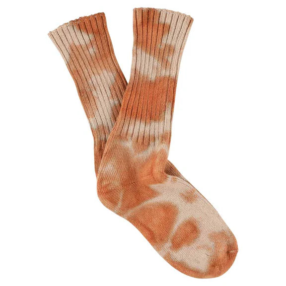 Tie Dye Socks - Rust / Pink | Escuyer