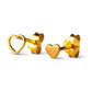 Family love earrings brushed - gold plated - 1 paar | LULU Copenhagen - de inKijk