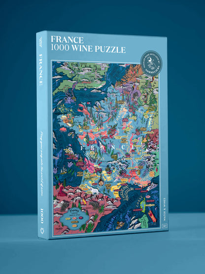 France Wine Puzzle - 1000 pieces | Water and Wines