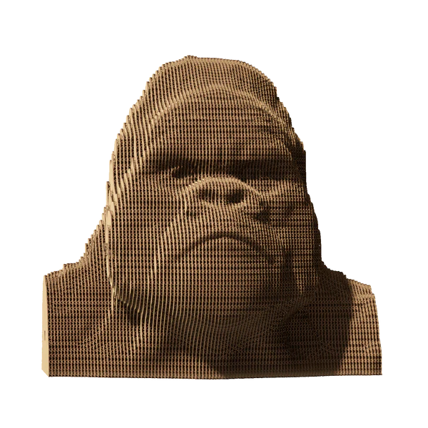 3D Cardboard Sculpture Puzzle - Gorilla | Cartonic