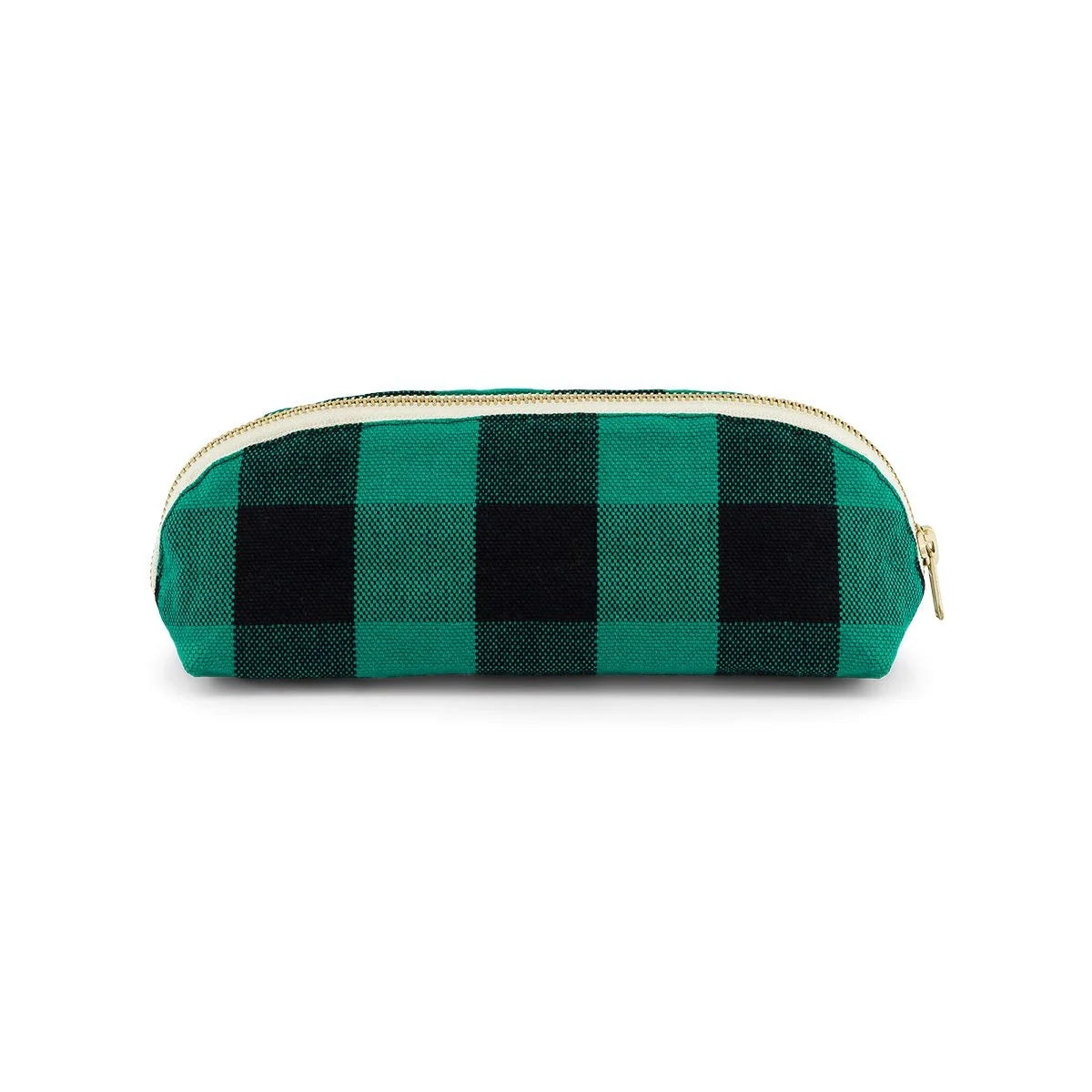 Pencil case - Gaston - Big Vichy Green | Rose in April