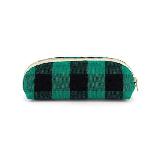 Pencil case - Gaston - Big Vichy Green | Rose in April
