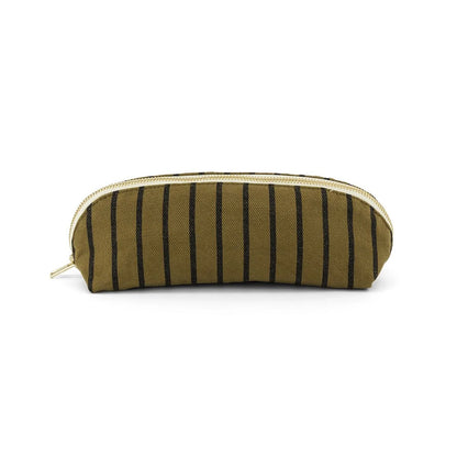 Pencil case - Gaston - Tennis Stripes Olive | Rose in April