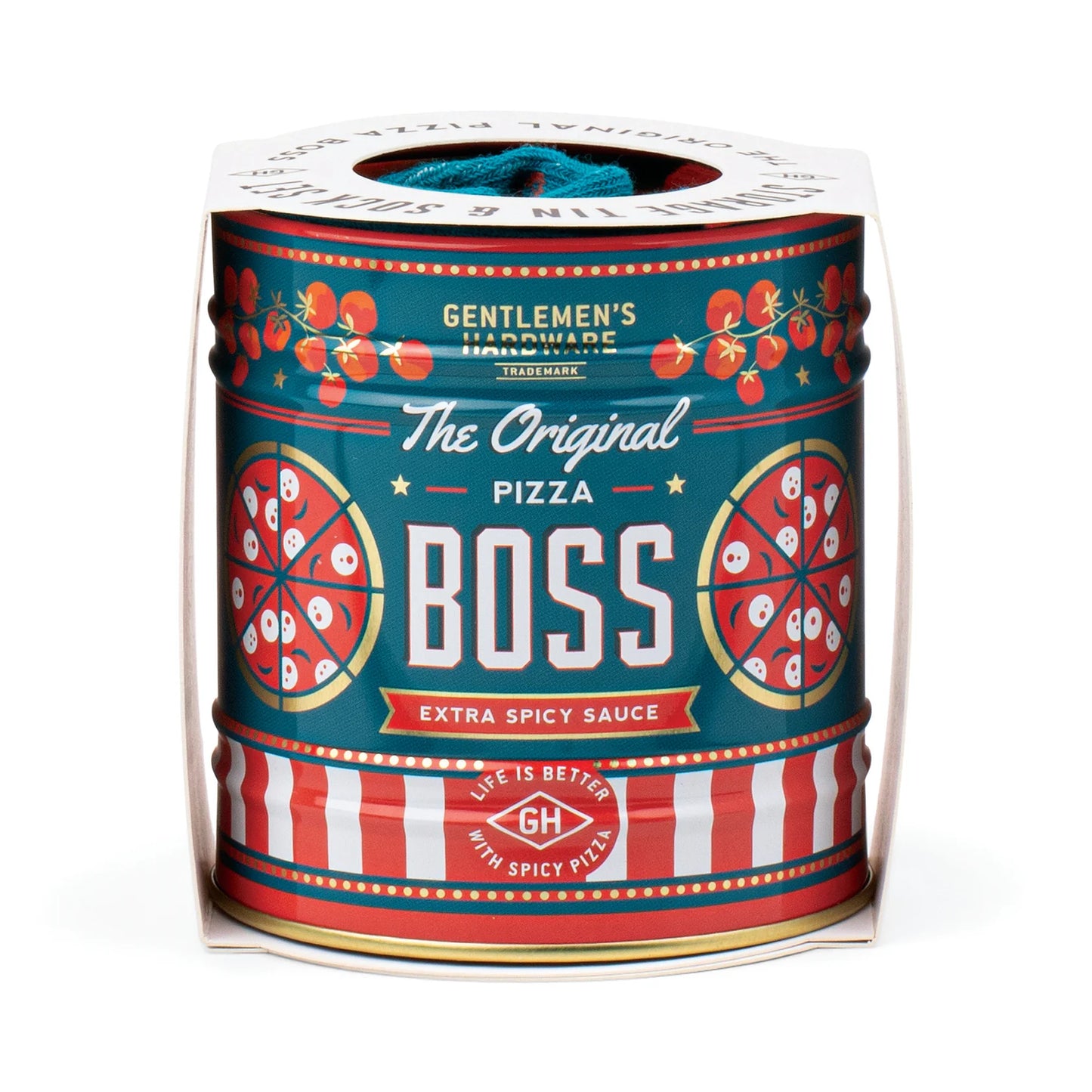 Storage Tin & Sock Set - Pizza Boss | Gentlemen's hardware