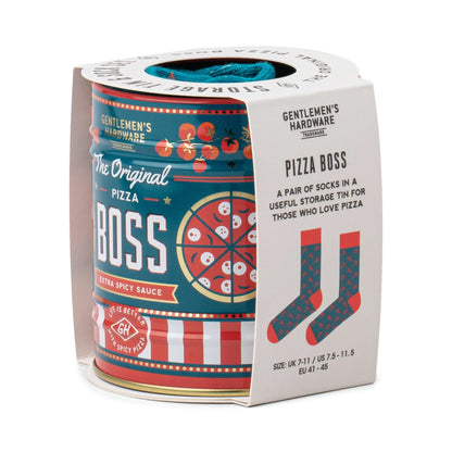 Storage Tin & Sock Set - Pizza Boss | Gentlemen's hardware