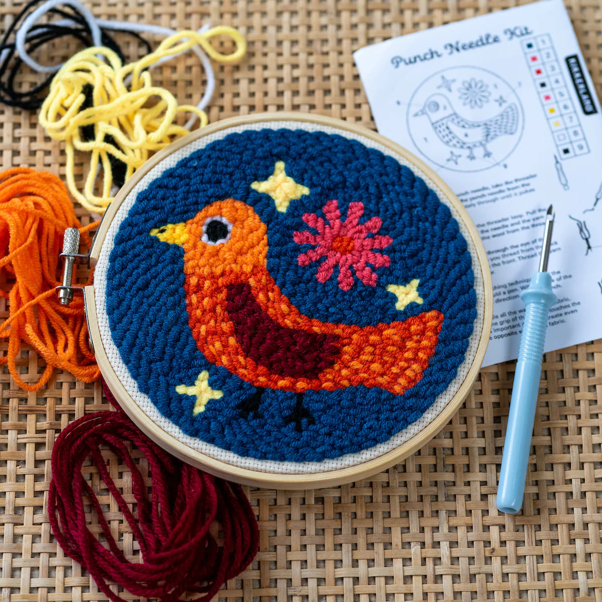 Punch naalden kit - vogel | kikkerland