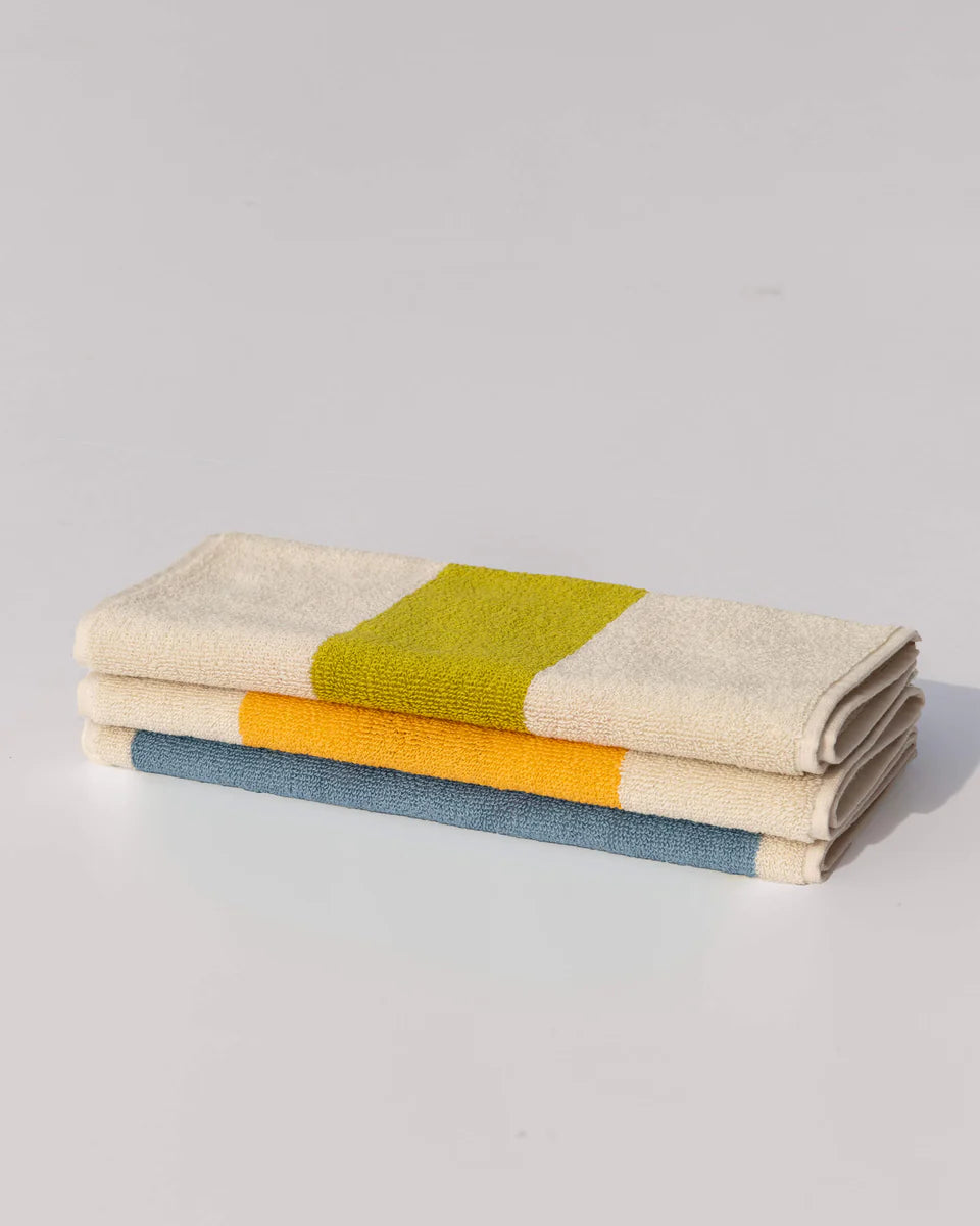 Gastendoekjes Set(3st.) - lime/sunny yellow/sky blue | SUITE702 - de inKijk