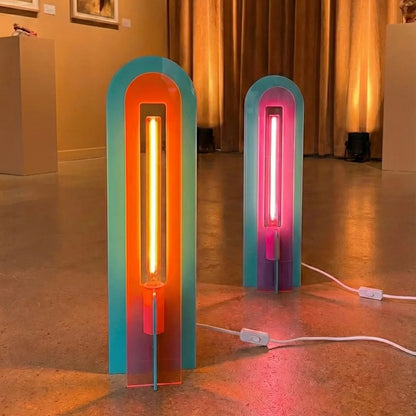 ANDY Table lamp - Violet/Turqouise/Pink | Elements Lighting