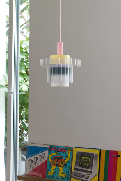 Hanglamp Gigi XL - roze kabel | Warren & Laetitia