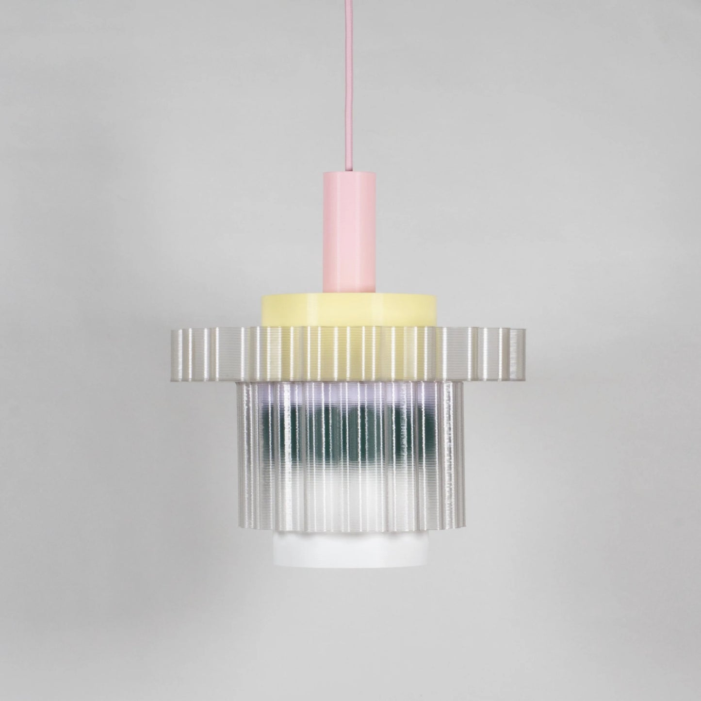 Hanglamp Gigi XL - roze kabel | Warren & Laetitia