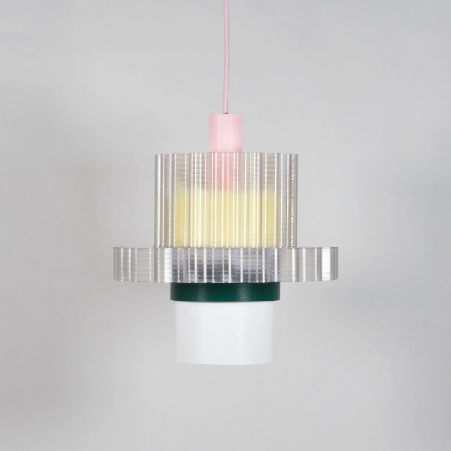 Hanglamp Gigi XL - roze kabel | Warren & Laetitia