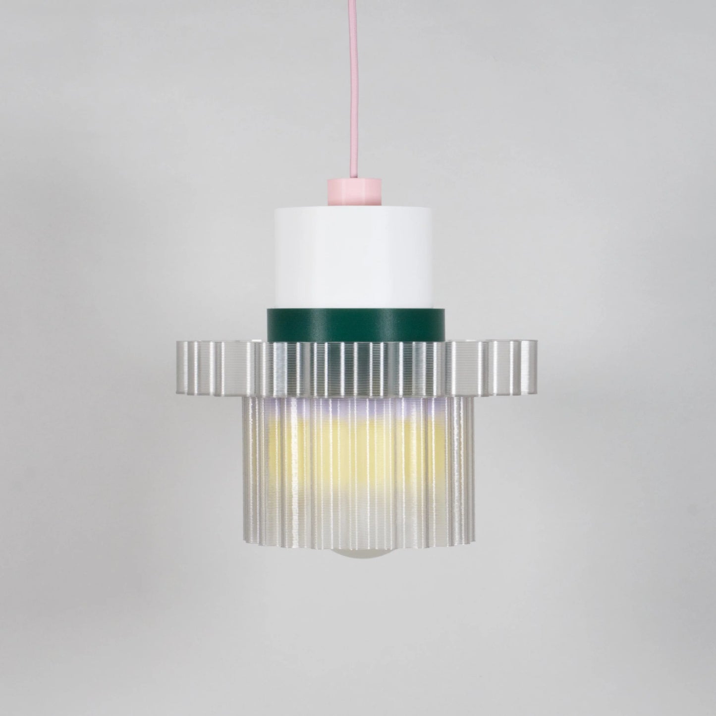 Hanglamp Gigi XL - roze kabel | Warren & Laetitia