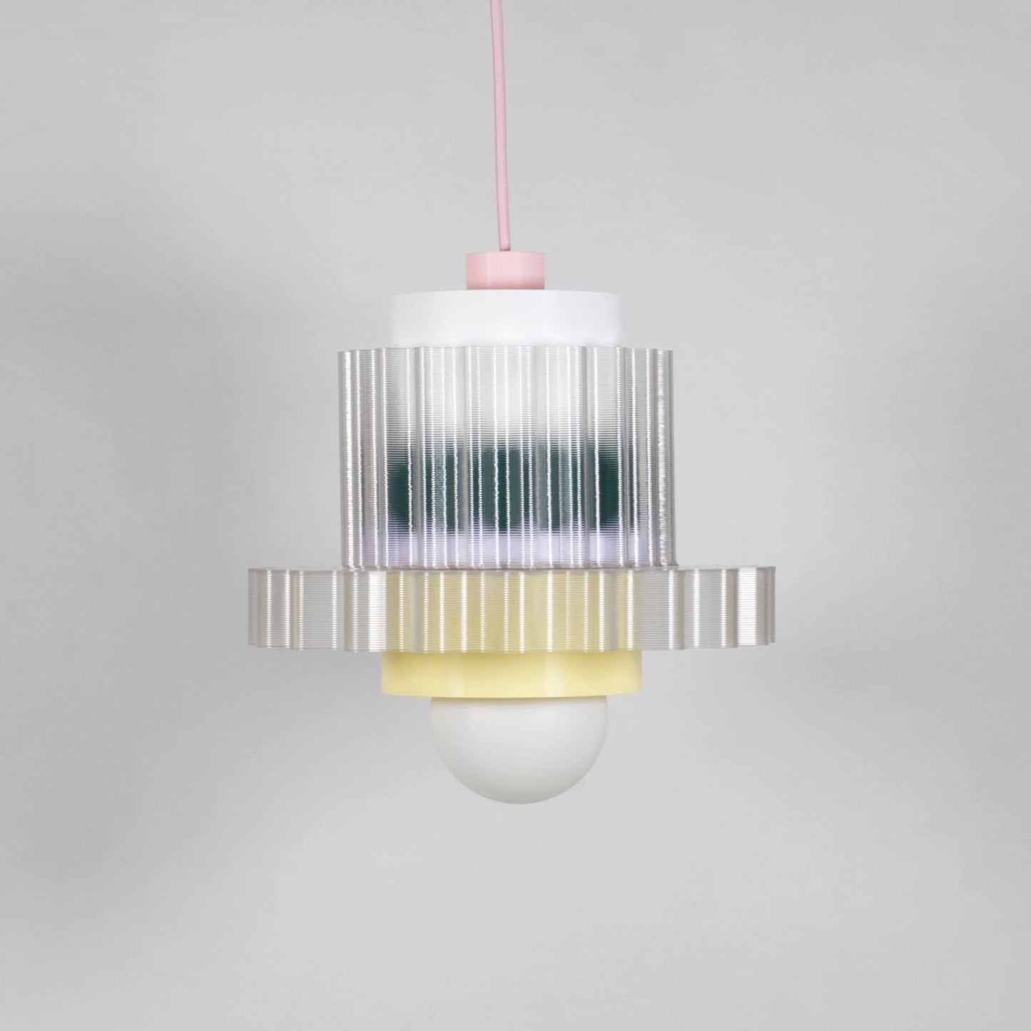Hanglamp Gigi XL - roze kabel | Warren & Laetitia