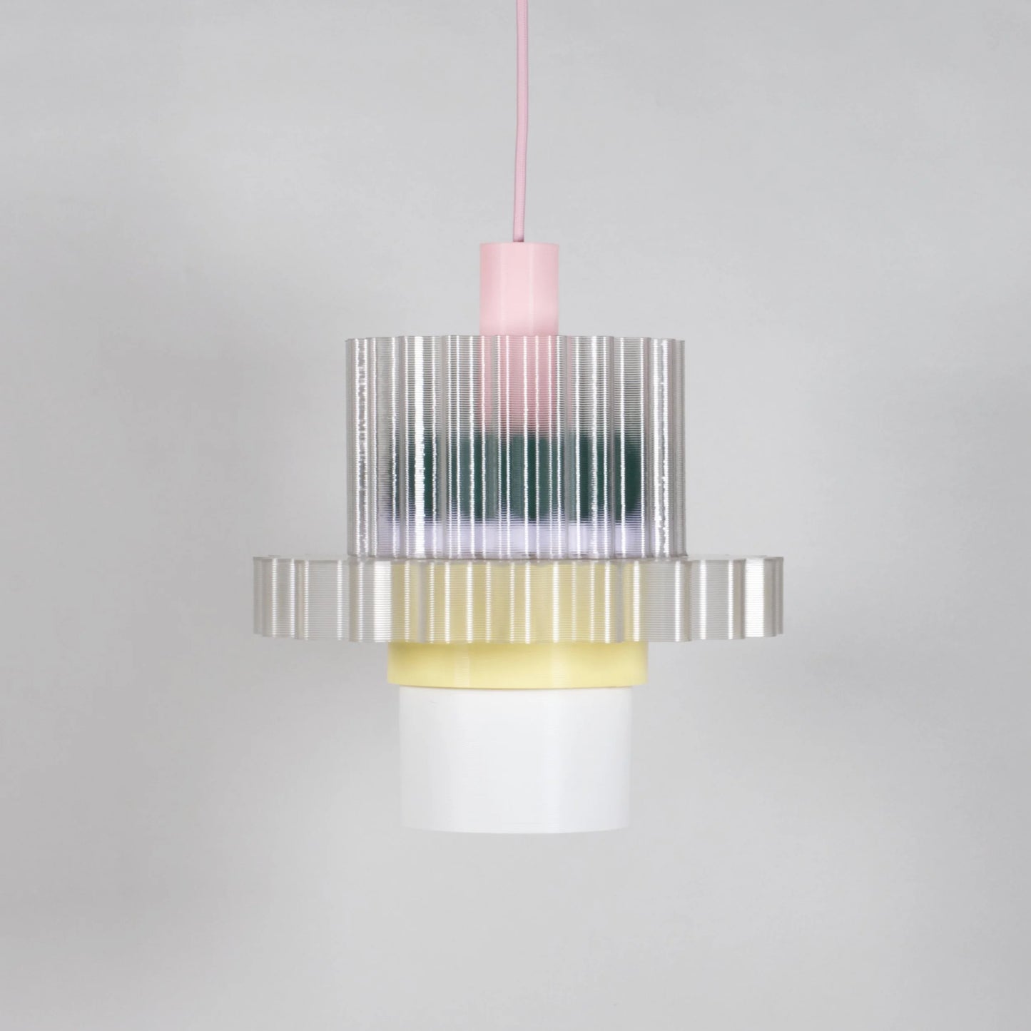 Hanglamp Gigi XL - roze kabel | Warren & Laetitia