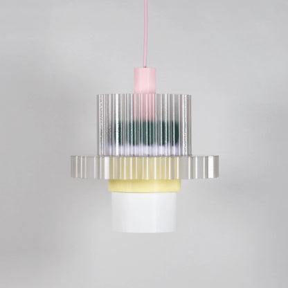 Hanglamp Gigi XL - roze kabel | Warren & Laetitia