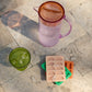 The Dotty Citrus Wedge Ice Trays - geel/groen - set van 2 | Here's How - de inKijk