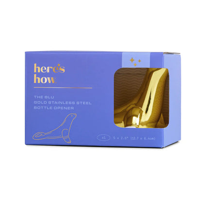 Blu Seal Bottle Opener - gold stainless steel | Here's How - de inKijk