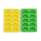 The Dotty Citrus Wedge Ice Trays - geel/groen - set van 2 | Here's How - de inKijk