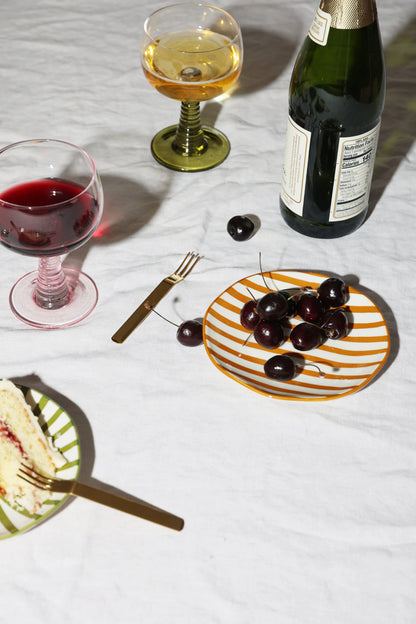 The Marley Appetizer Plates - stripes - set of 4 | Here's How