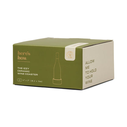 The Izzy Wine Coaster - green stripe | Here's How
