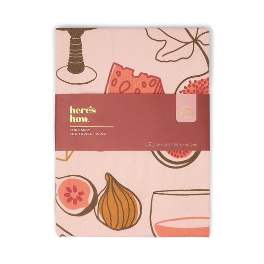 The Emmy Tea Towel - wine | Here's How