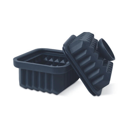 The Brock Faceted Ice Mould - Navy | Here's How