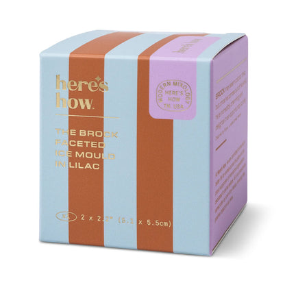 The Brock Faceted Ice Mould - Lilac | Here's How