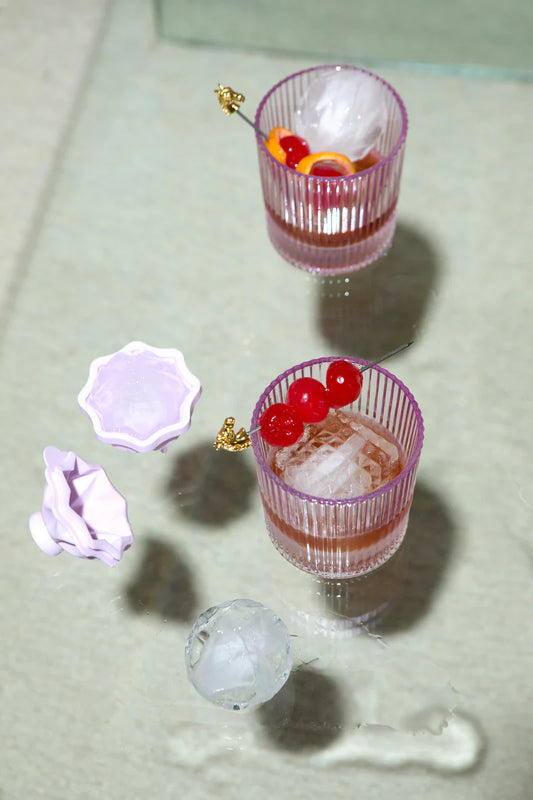 The Brock Faceted Ice Mould - Lilac | Here's How