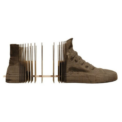 3D Cardboard Sculpture Puzzle - High Top Sneaker | Cartonic - de inKijk
