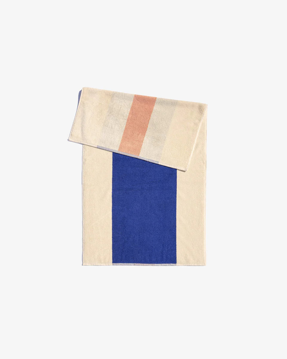Badhanddoek - royal blue/peach | SUITE702 - de inKijk