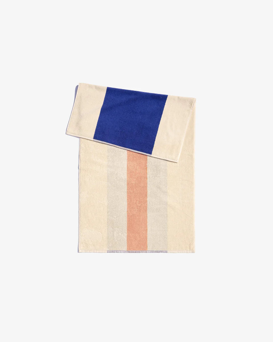 Badhanddoek - royal blue/peach | SUITE702