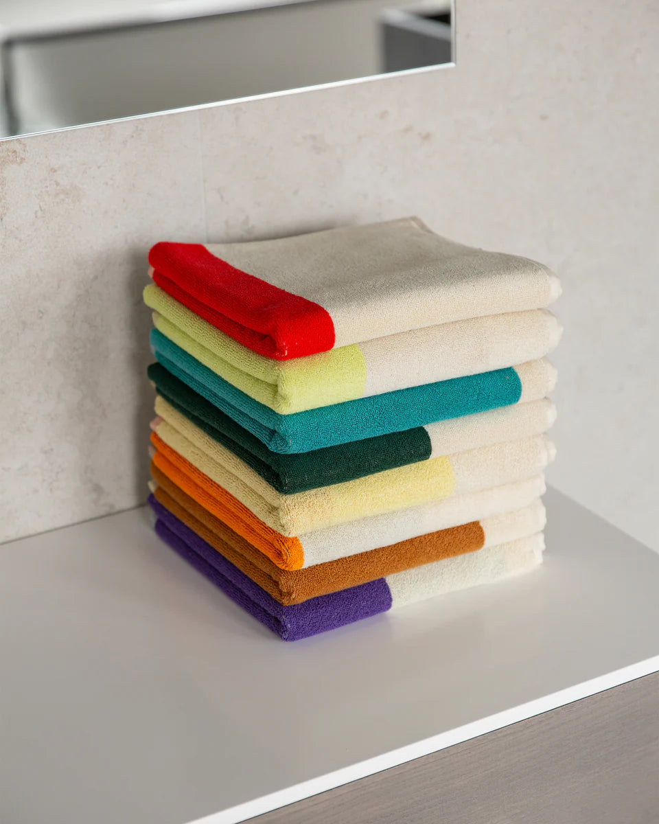 Handdoek - Martens & Martens collectie - Lime/Toffee | SUITE702