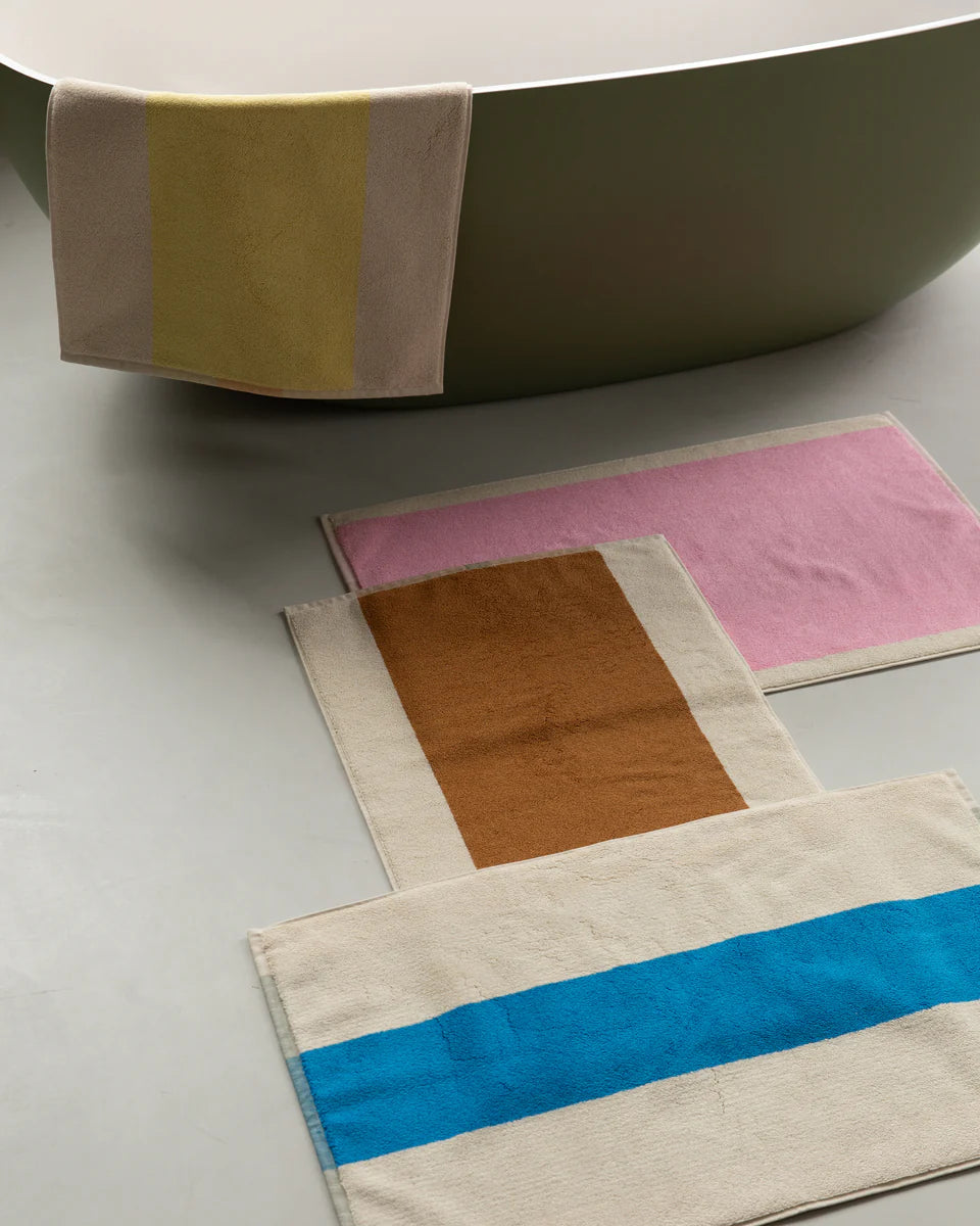 Badmat - Martens & Martens collectie - Toffee/Turquoise | SUITE702