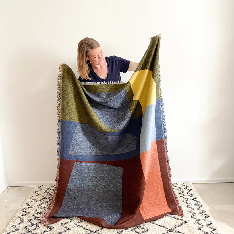 Blanket merino wool - form - multi colour | Sophie Home - de inKijk